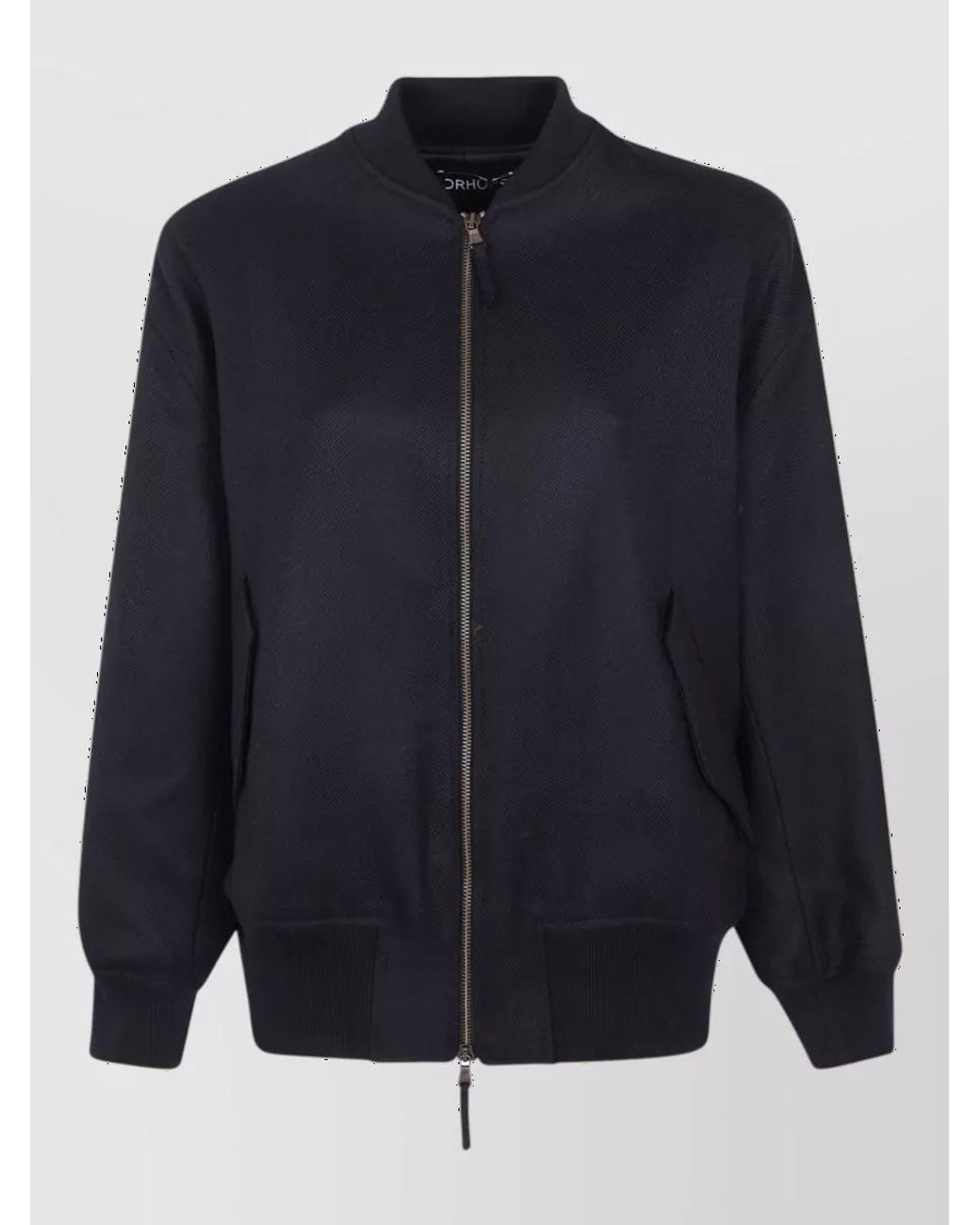DR. HOPE Blue Maxi Bomber Jacket