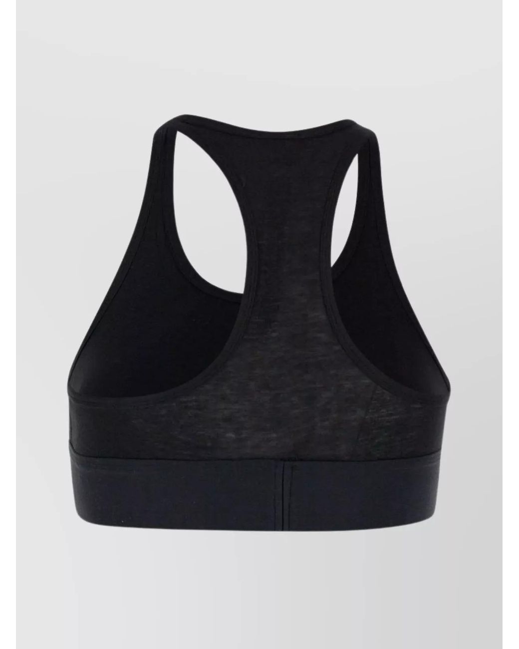 DIESEL Black Cotton Logo Bralette