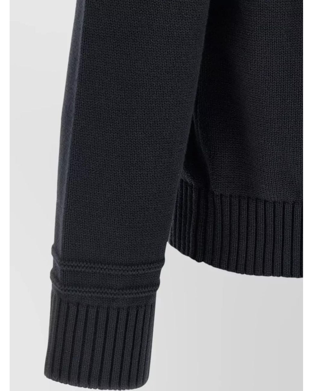 Gucci Blue Intarsia Crew-Neck Long-Sleeve Sweater for men