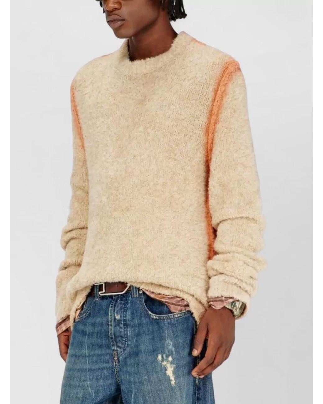 DIESEL Natural Crewneck Jumper for men