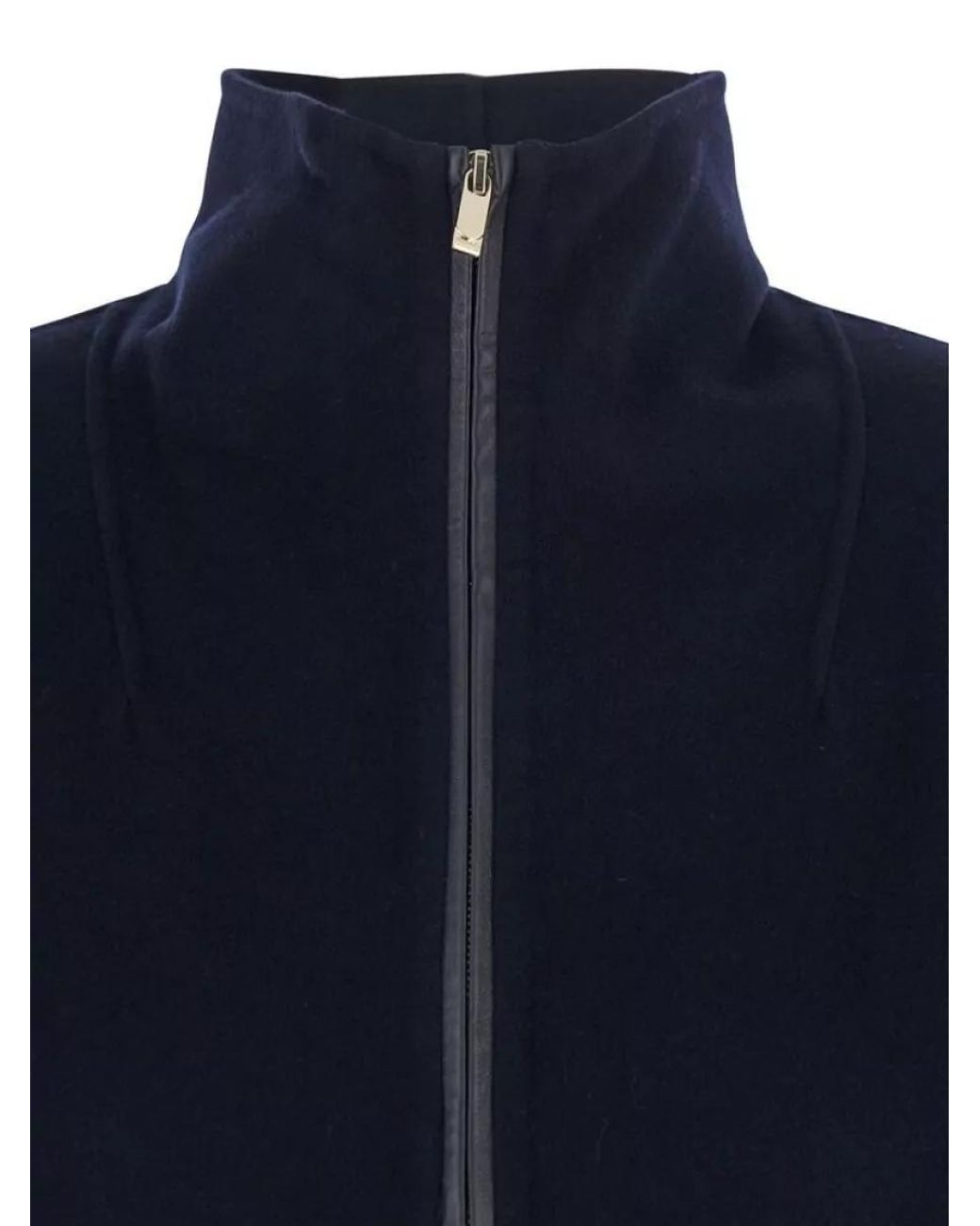 Max Mara Blue Virgin Wool Oversized Coat