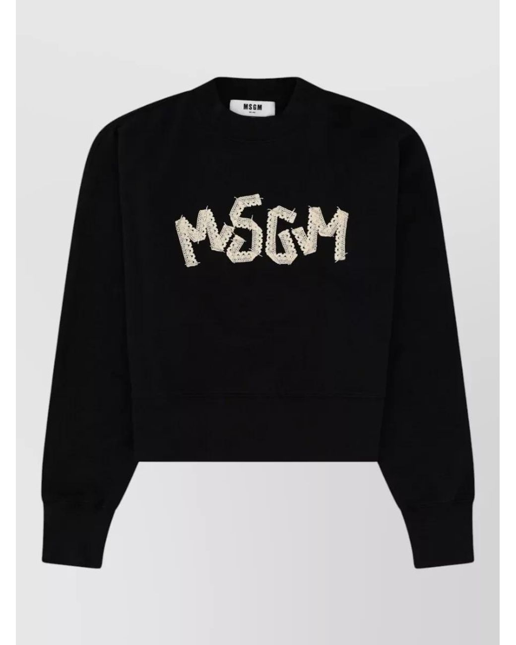 MSGM Black Logo Sweatshirt