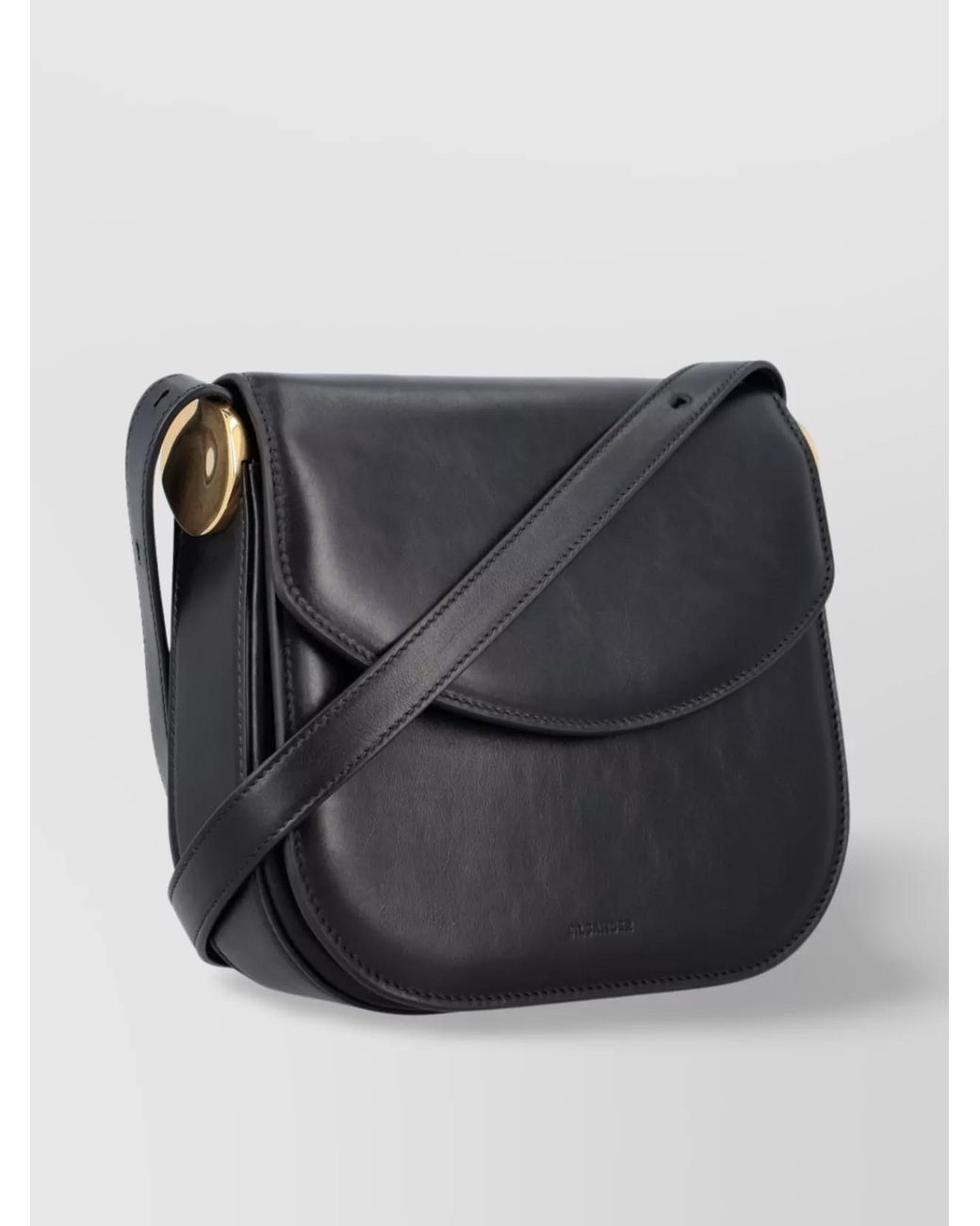 Jil Sander Black Leather Crossbody Bag