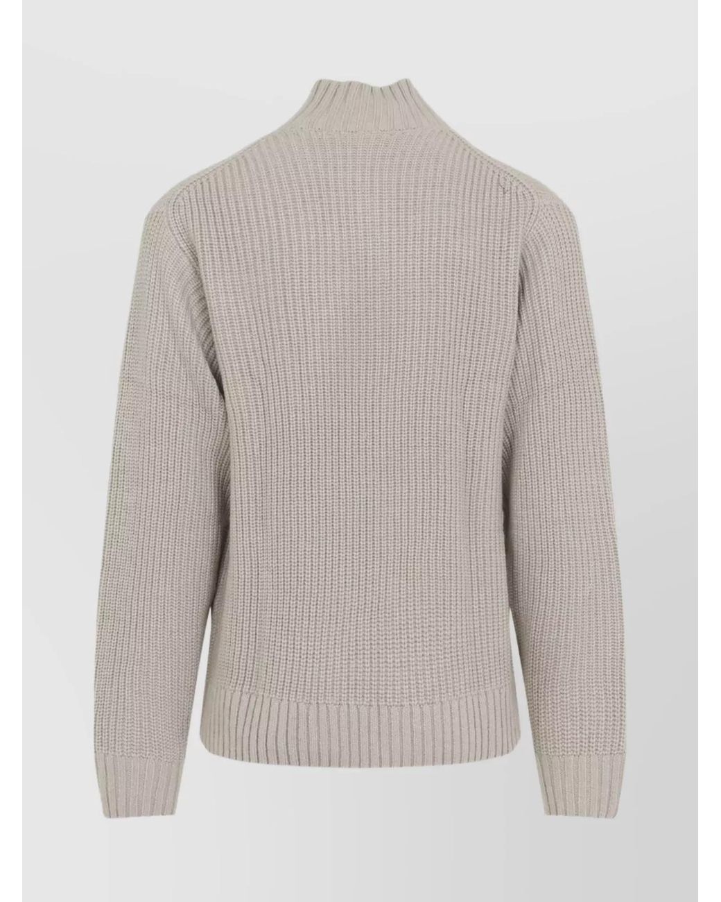 Carhartt Gray Ribbed Half Zip Sweater for men