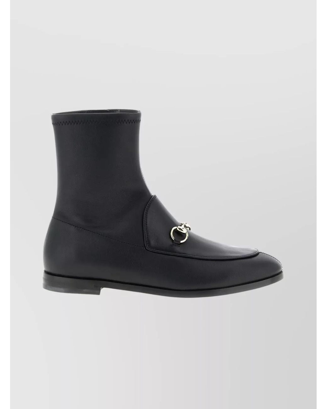 Gucci Black Leather Ankle Boots