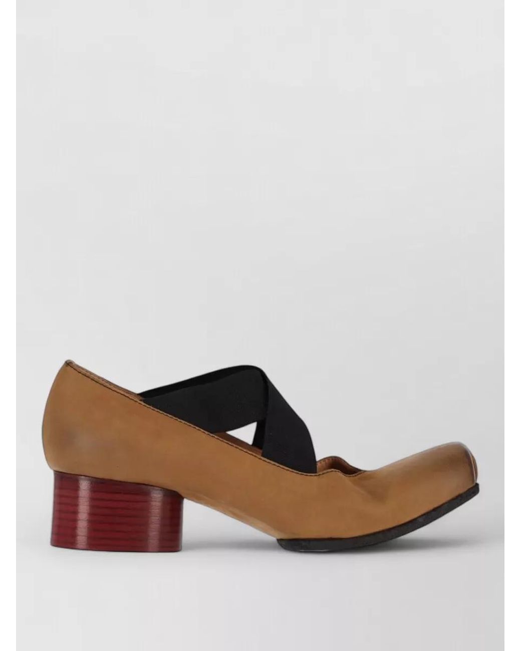 Uma Wang Brown Leather High Heel Pumps