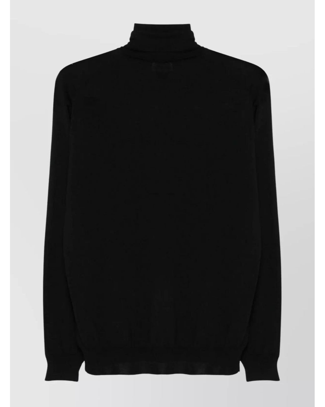 Lardini Black Wool Turtleneck Sweater for men