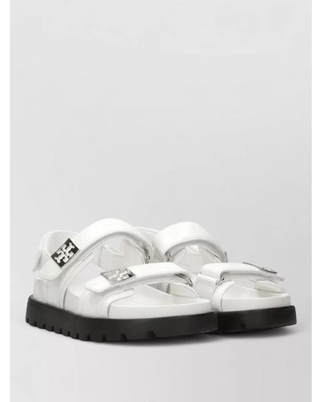 Tory Burch White Leather Sport Sandals