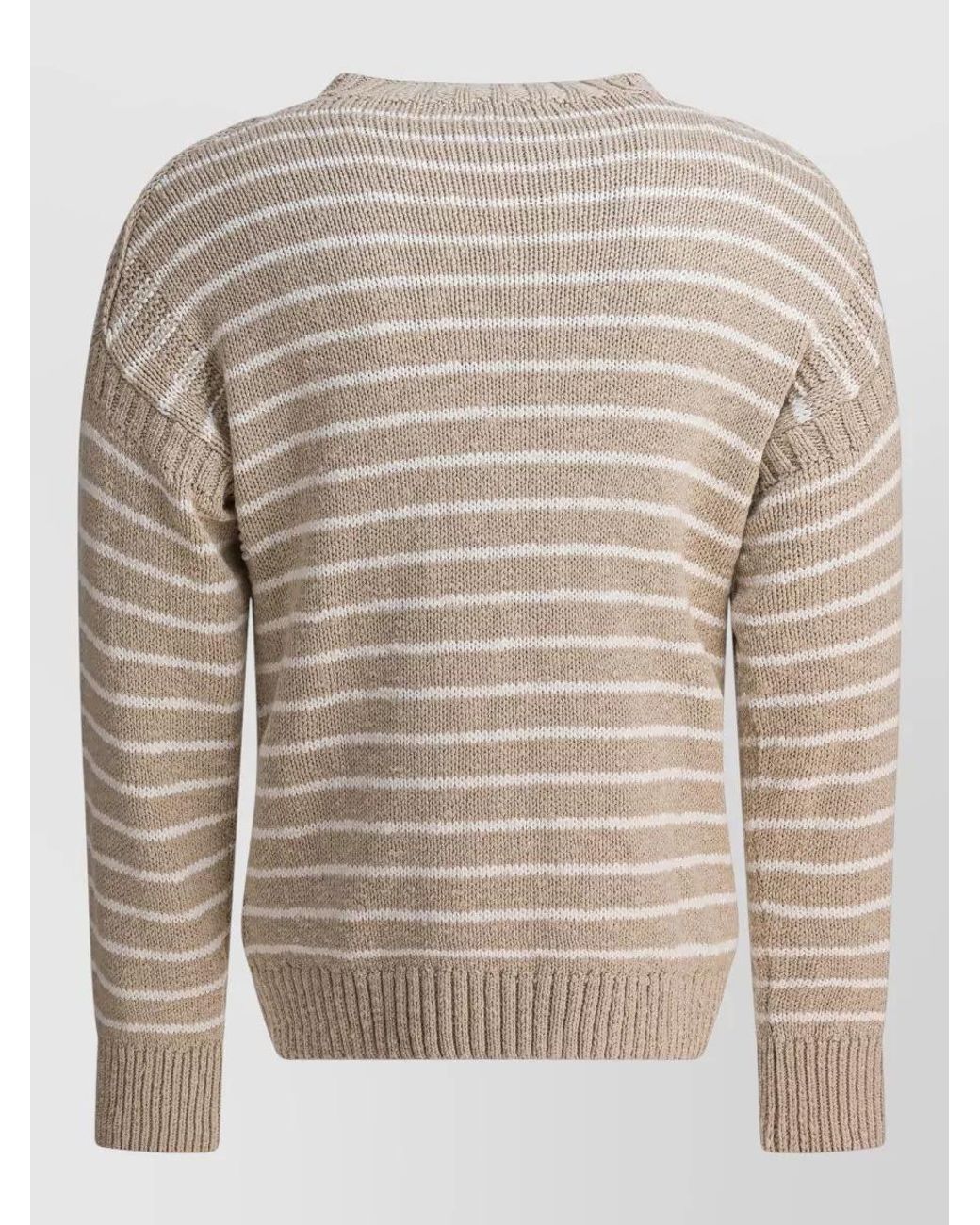 Alex Mill Gray Striped Cotton Crewneck Sweater for men