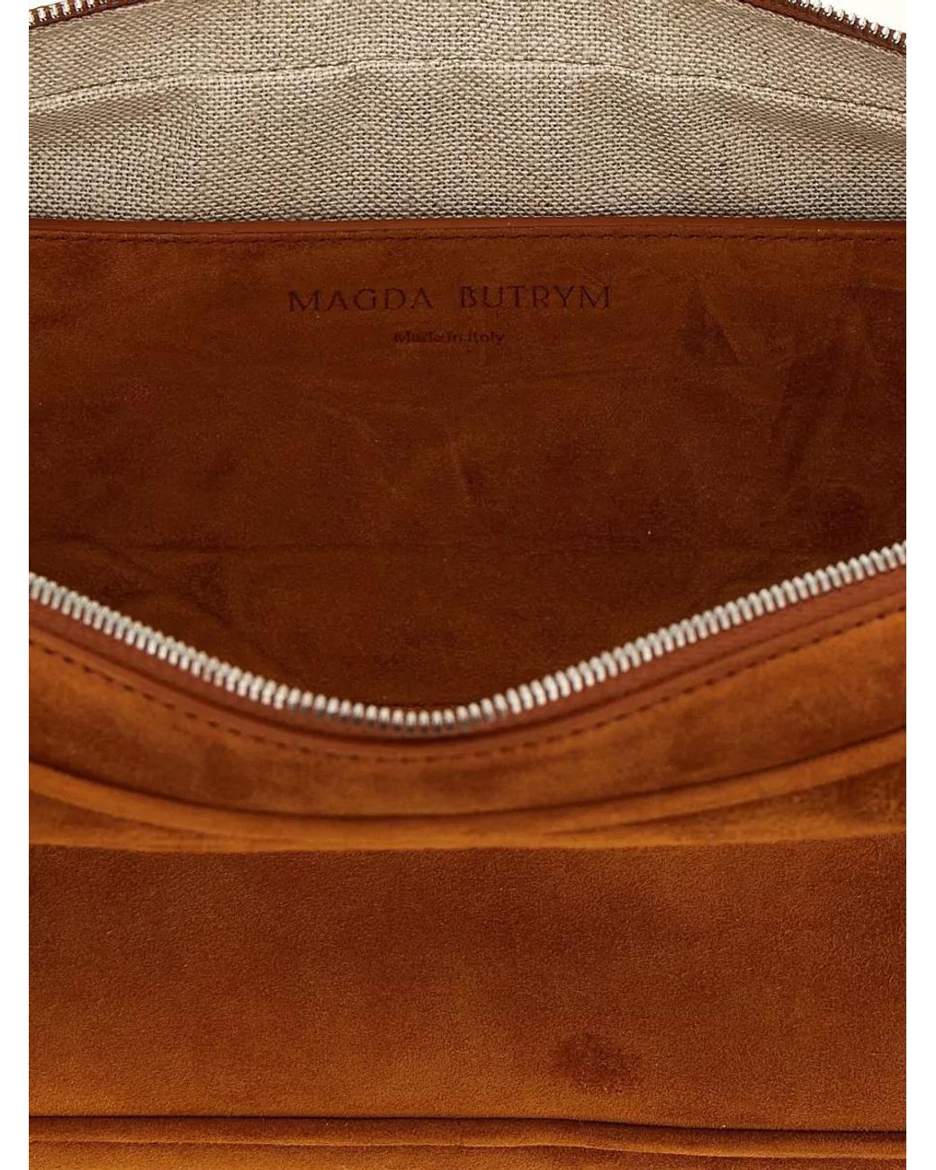 Magda Butrym Brown Na Suede Shoulder Bag