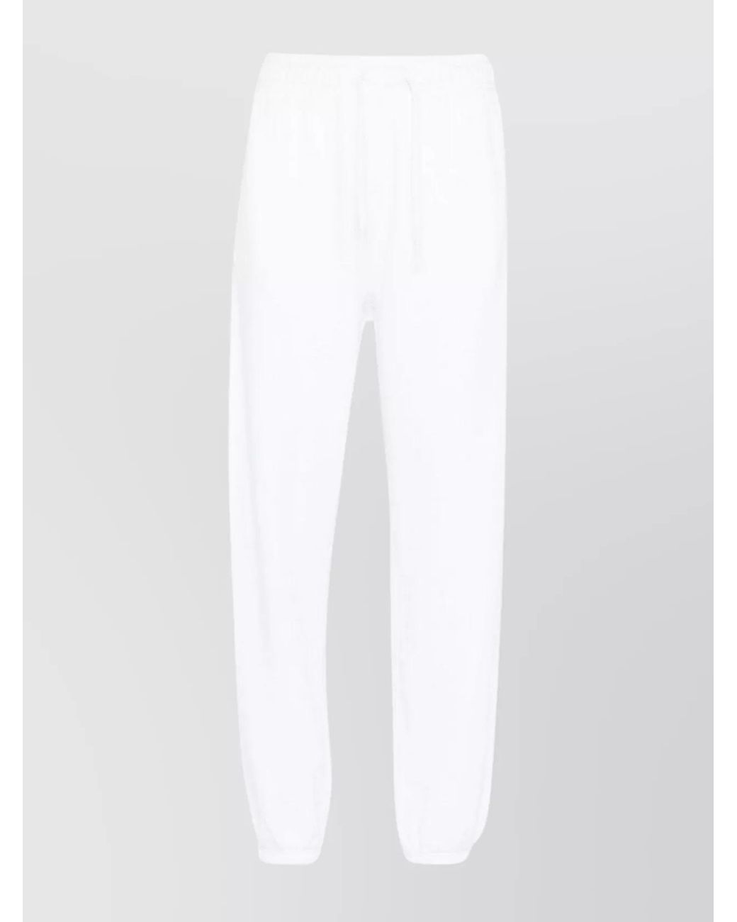 Polo Ralph Lauren White Cotton Track Pants