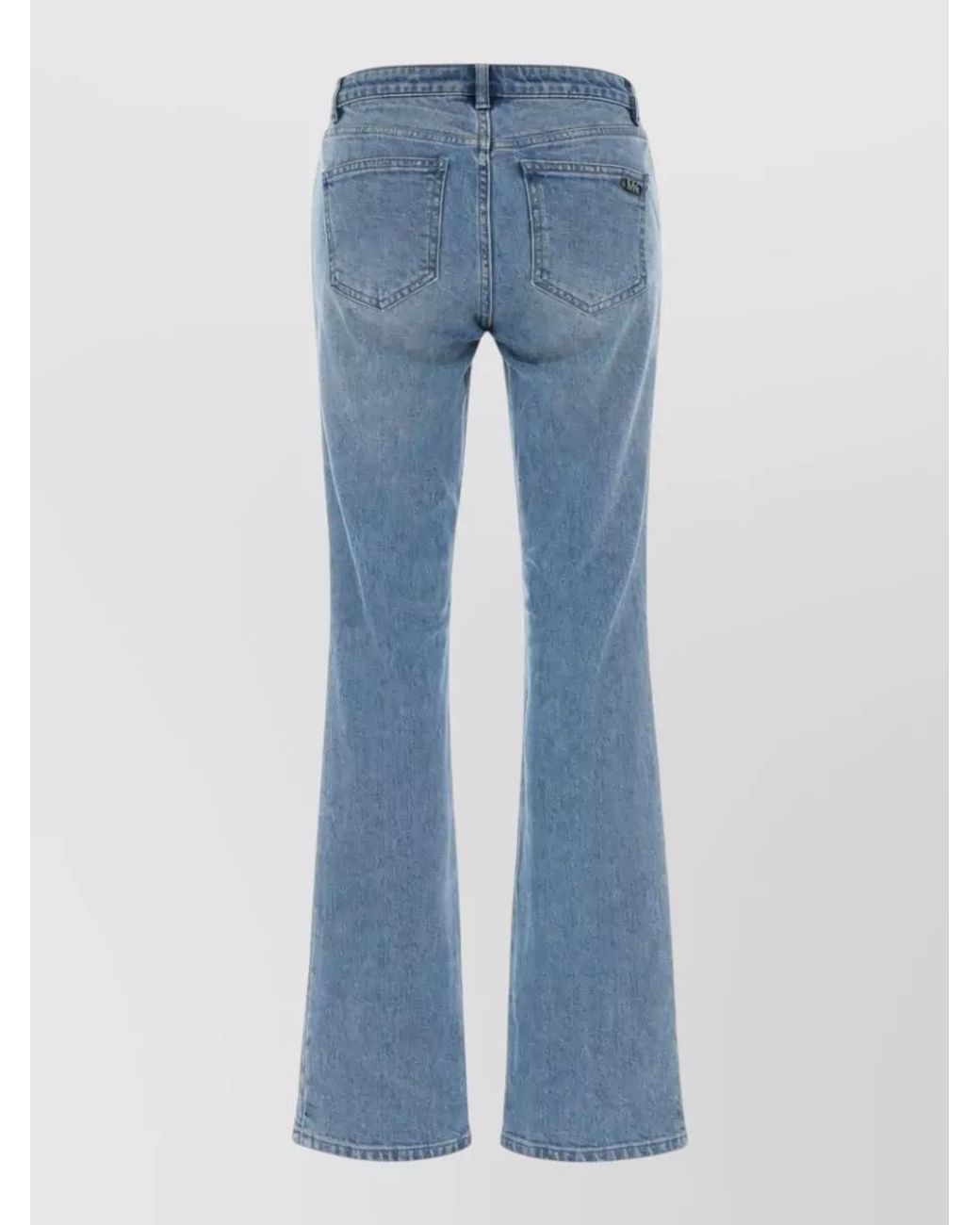 Michael Kors Blue Denim Flared Trousers