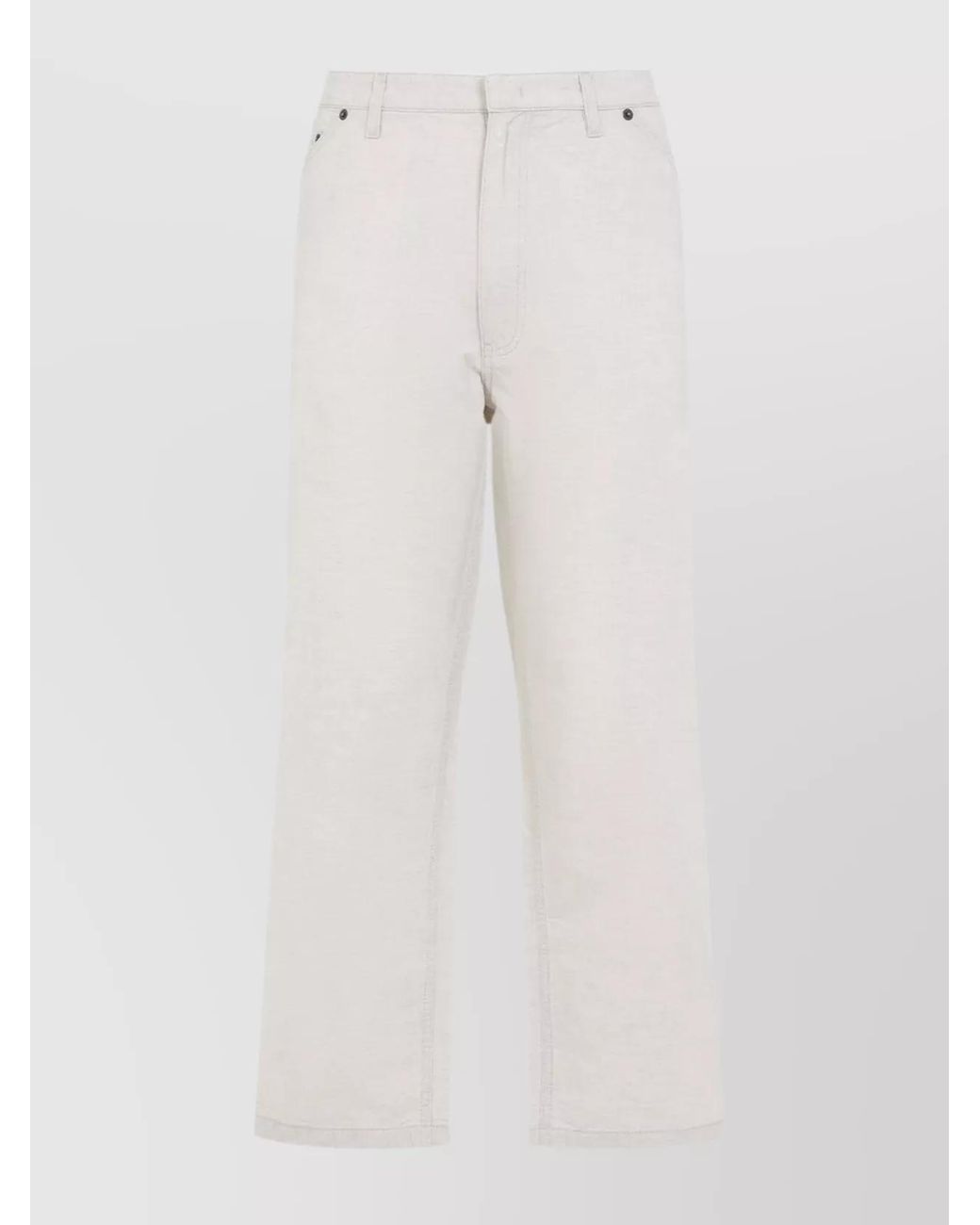 Prada White Straight-Leg Trousers for men