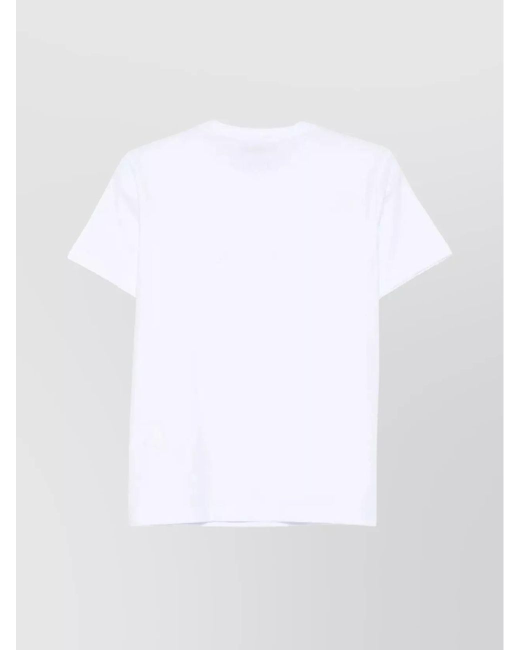 MSGM White Cotton Regular-Fit T-Shirt
