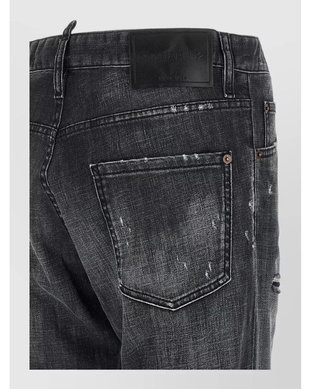 DSquared² Gray Teddy Jeans for men