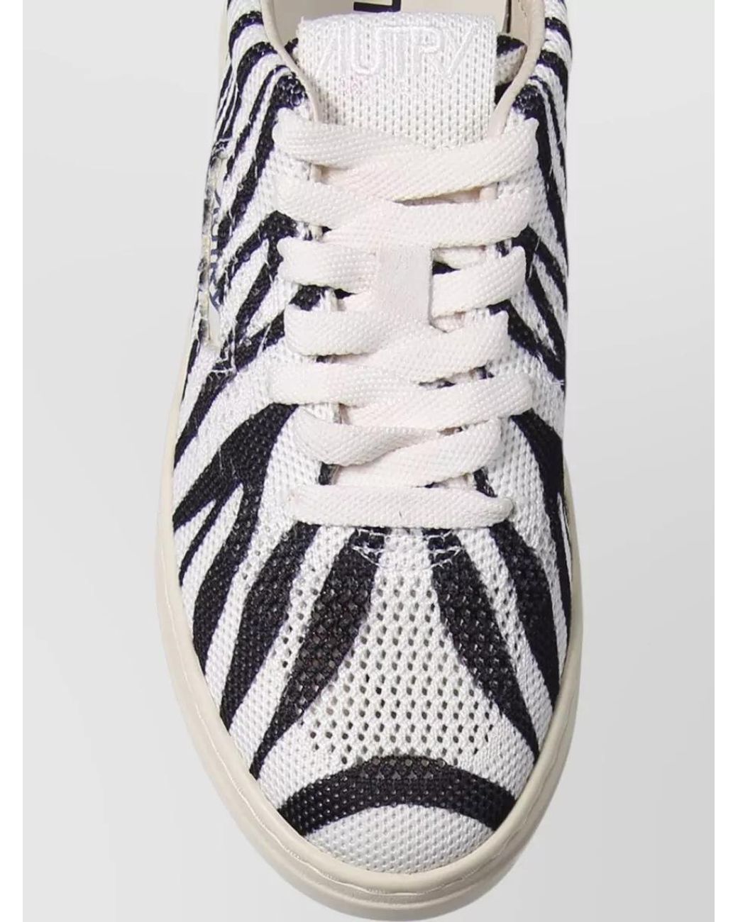 Autry Metallic Leather Lace-Up Sneakers