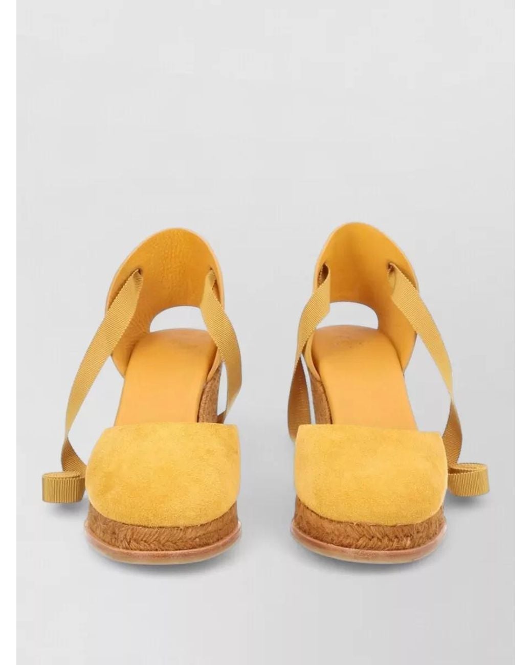 Castaner Orange Leather Espadrilles