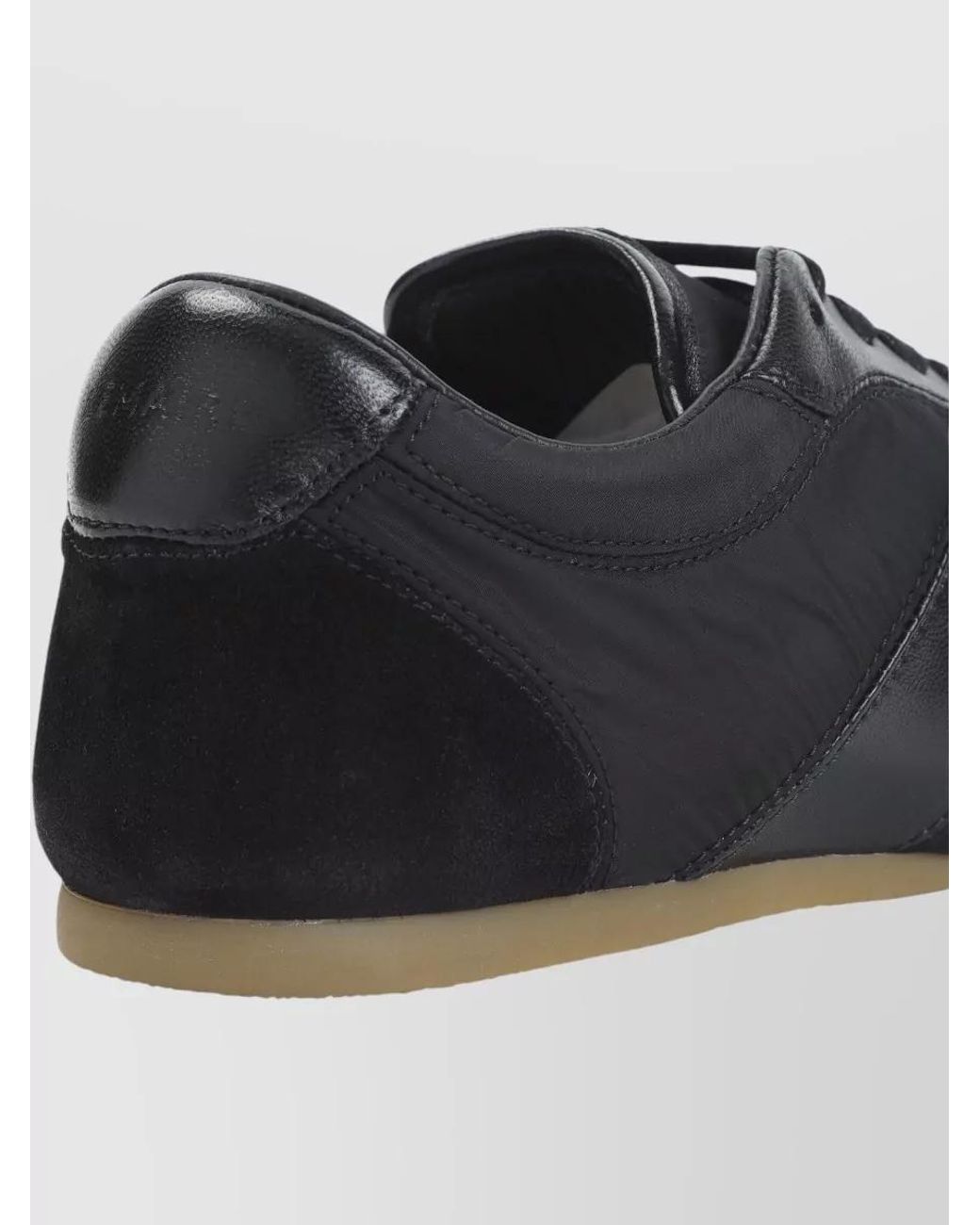 Lemaire Black Calf Leather Low-Top Sneakers
