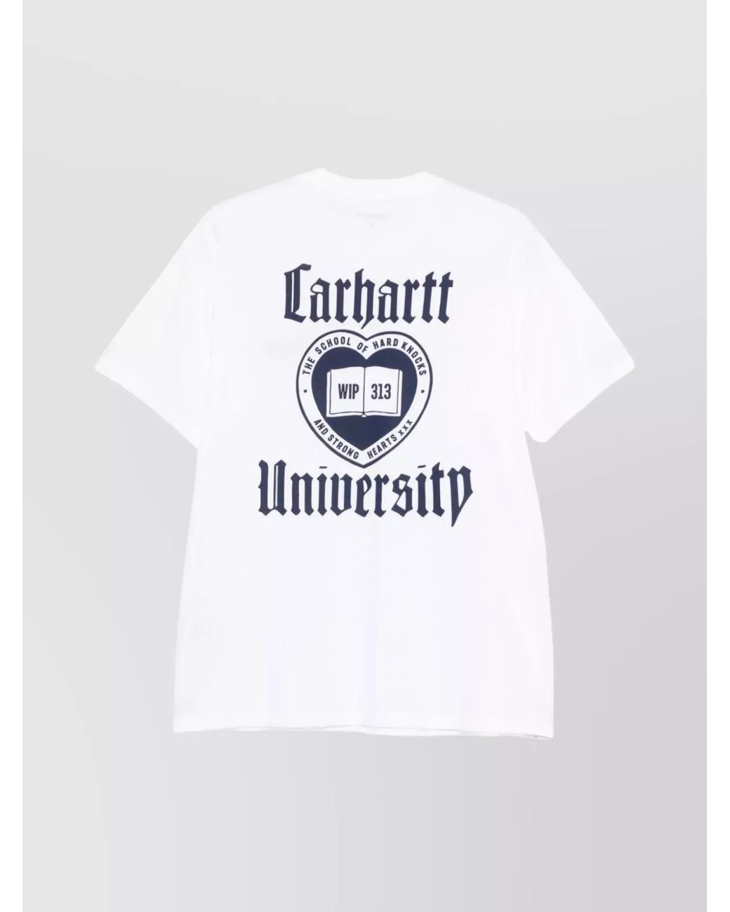 Carhartt White Organic Cotton Graphic Logo-Print T-Shirt for men