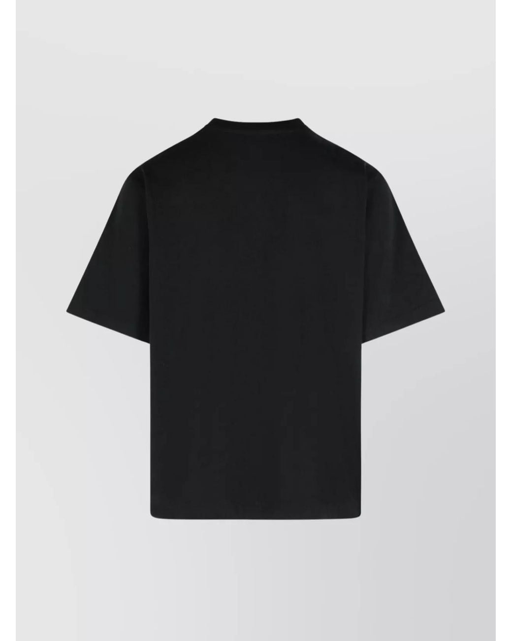 Casablanca Black Organic Cotton Logo-Print Short-Sleeve T-Shirt for men