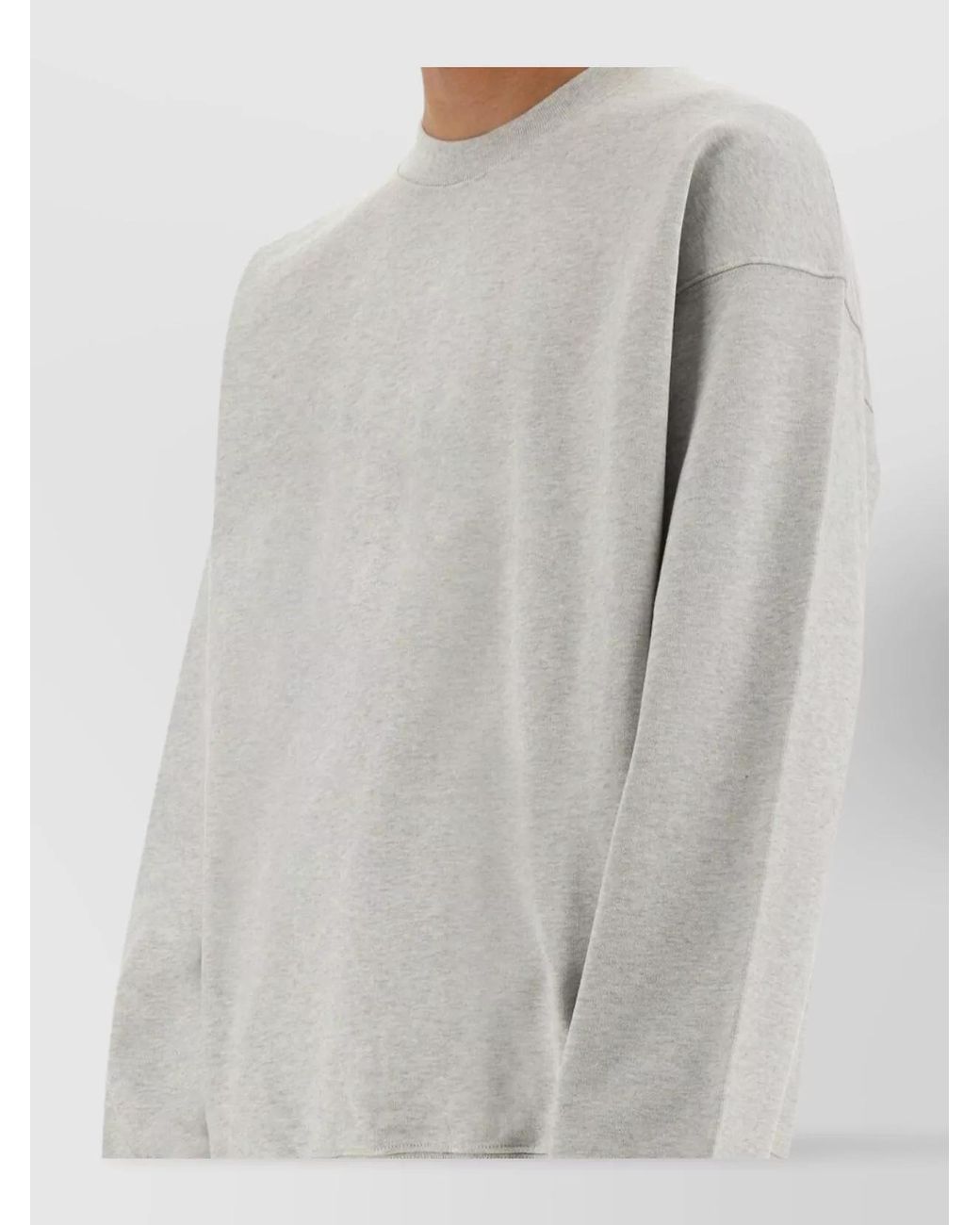 Represent Gray Cotton Initial Sweatshirt for men