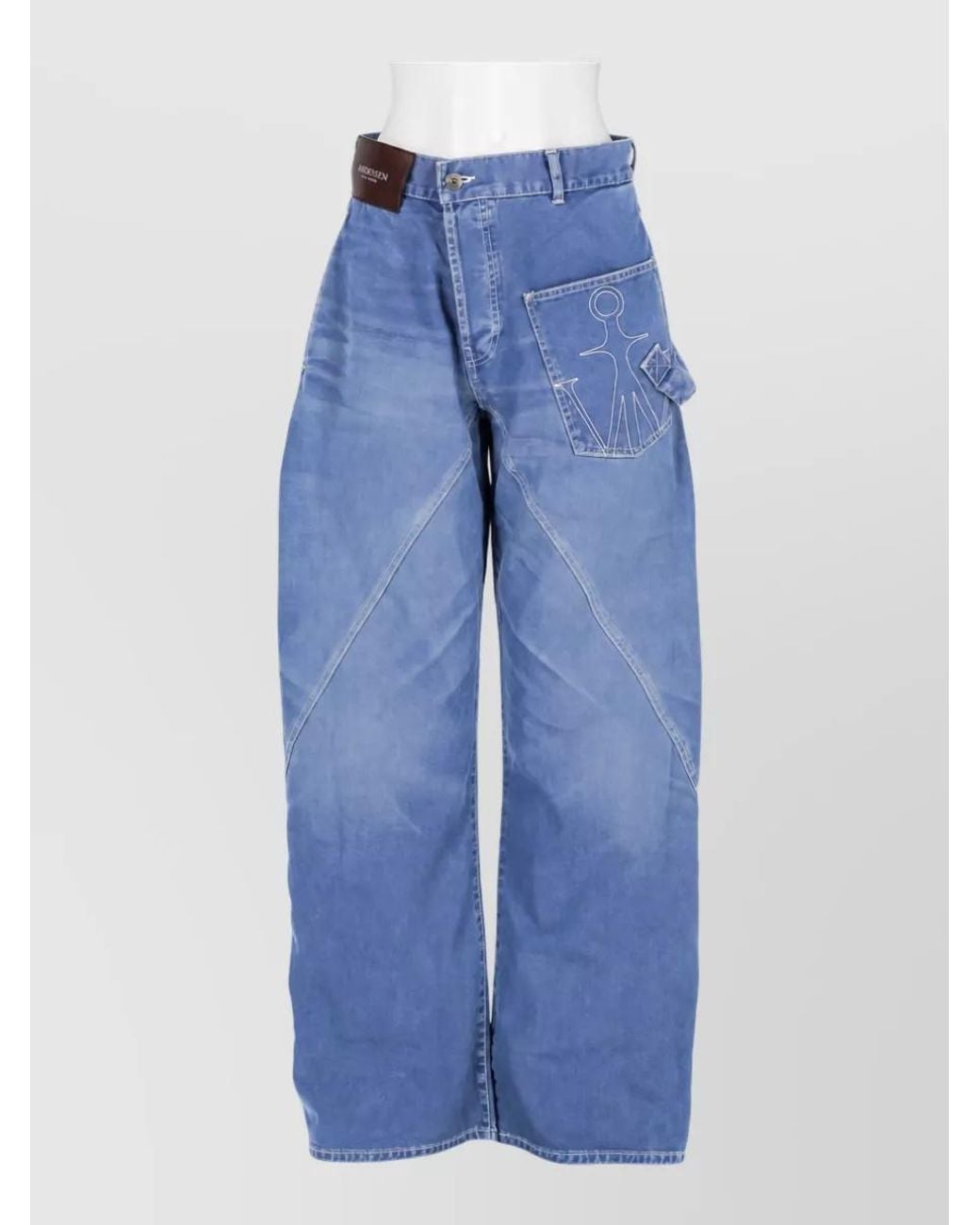 J.W. Anderson Blue Wide-Leg Trousers