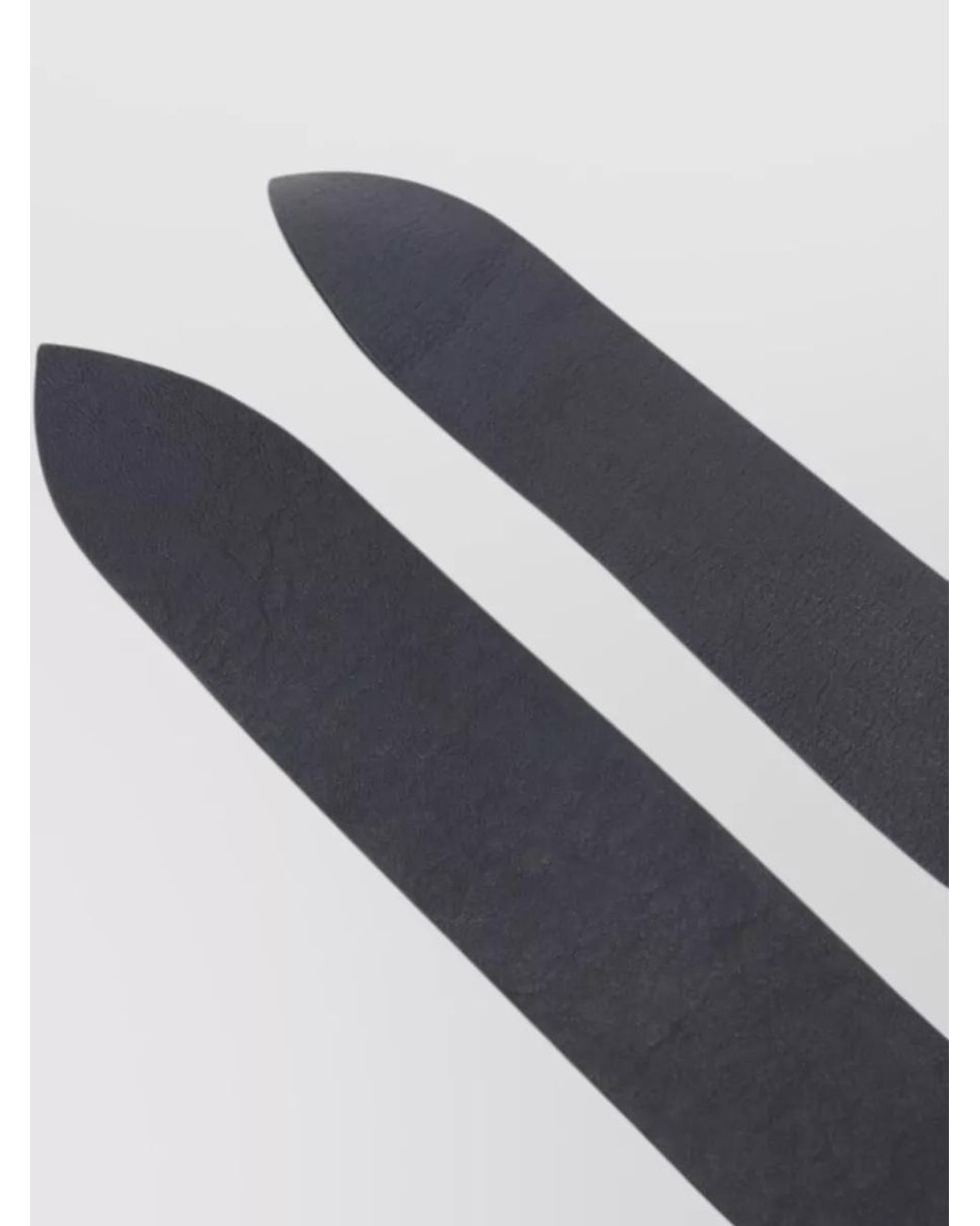Cortana Black Grained Leather Belt