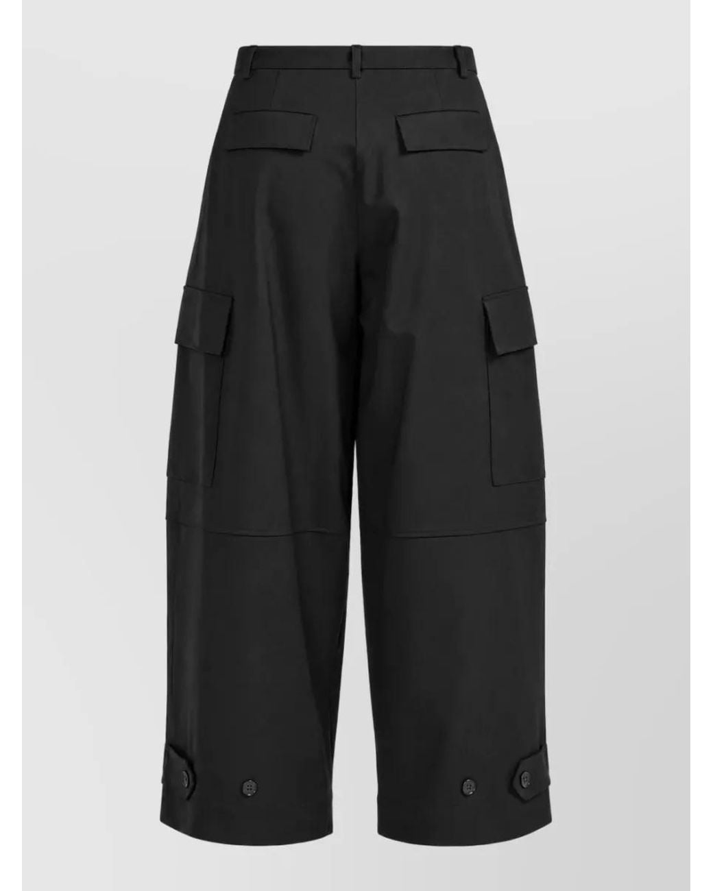 P.A.R.O.S.H. Black Wide-Leg Trousers
