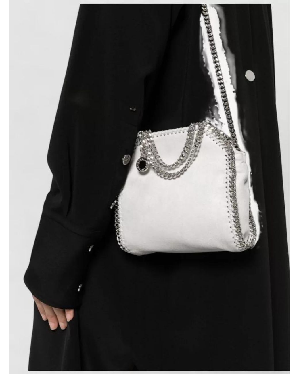 Stella McCartney White Falabella Tiny Shoulder Bag