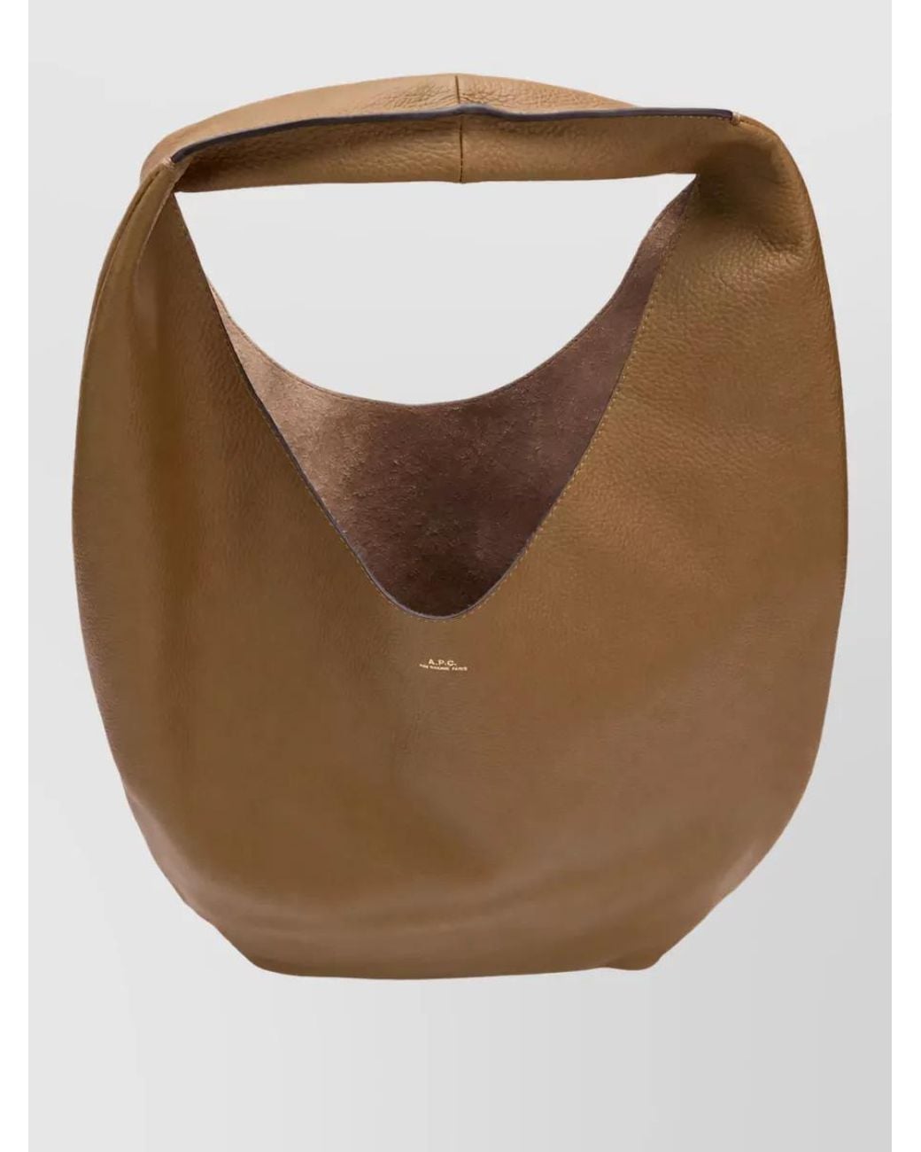 A.P.C. Natural Neige Calf Leather Shoulder Bag