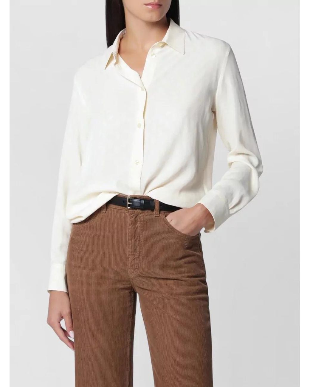 Etro White Silk Blend Shirt