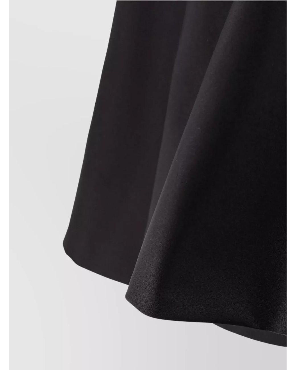 McQueen Blue Silk Blend Asymmetric Ruched Flared Midi Skirt