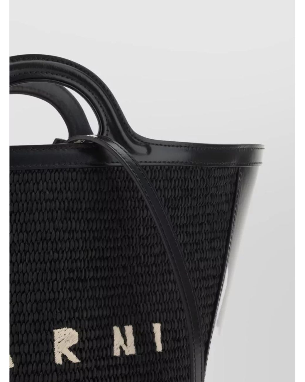 Marni Black Tropicalia Small Tote Bag