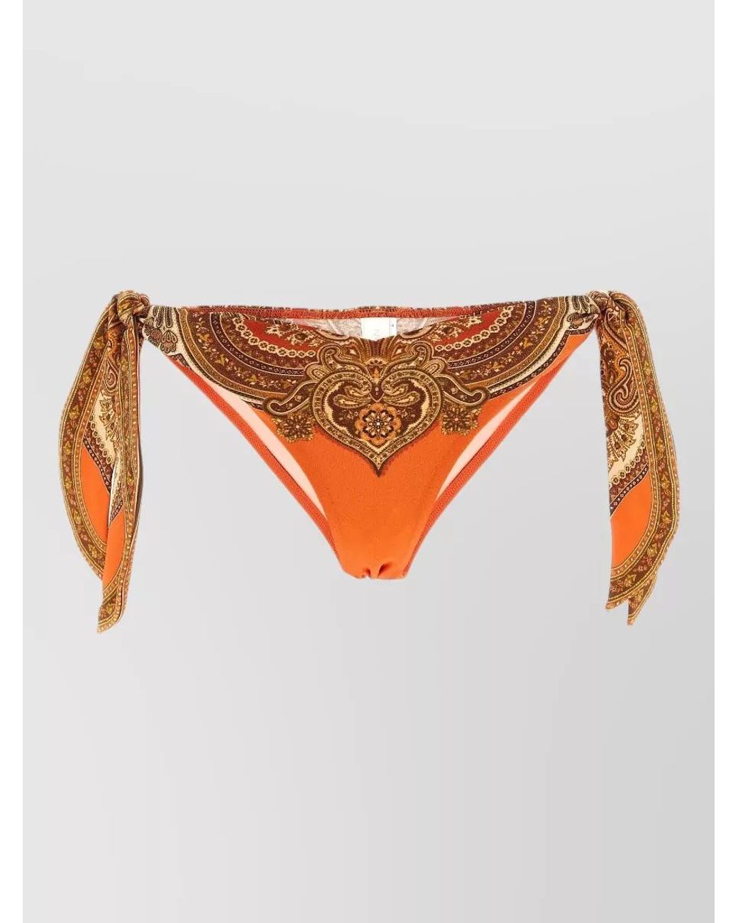 Zimmermann White Paisley-Print Low-Rise Bikini Briefs