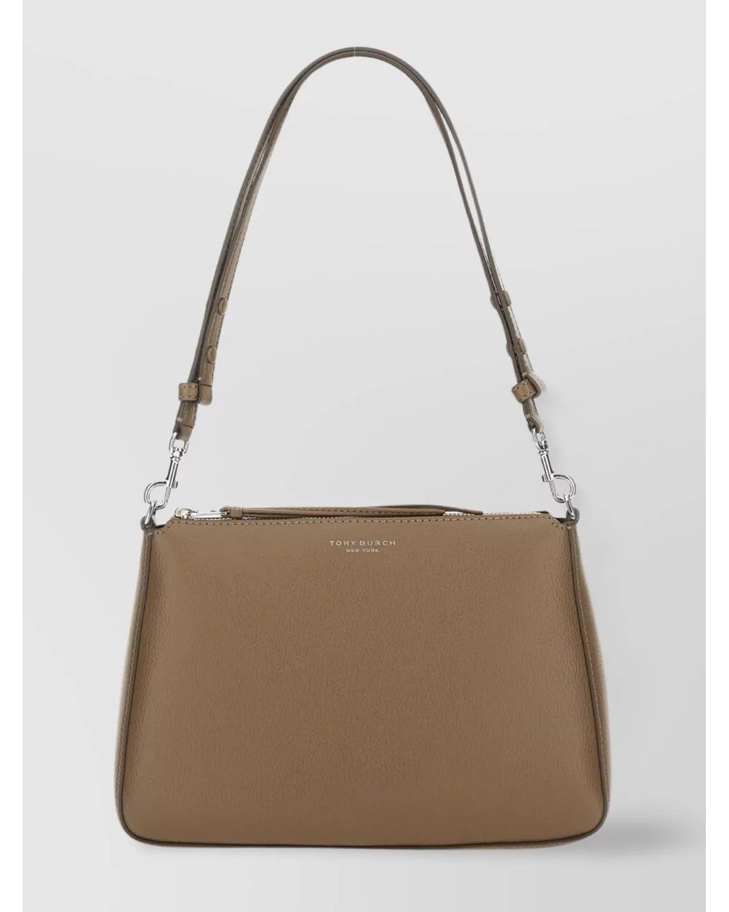 Tory Burch Natural Perry Leather Shoulder Bag