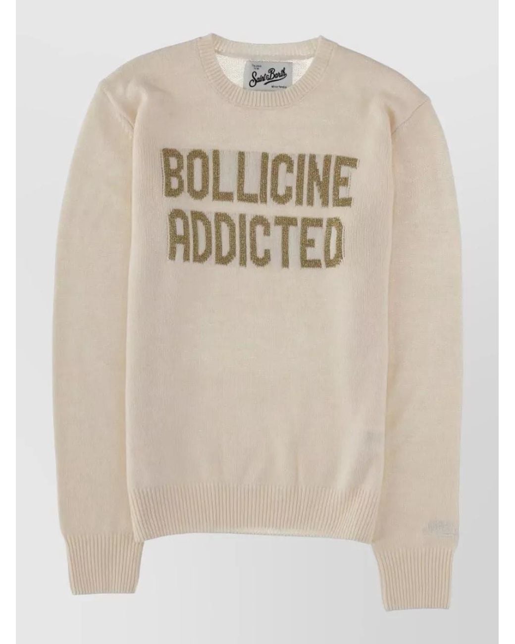 Mc2 Saint Barth Natural Cashmere Jersey Sweatshirt