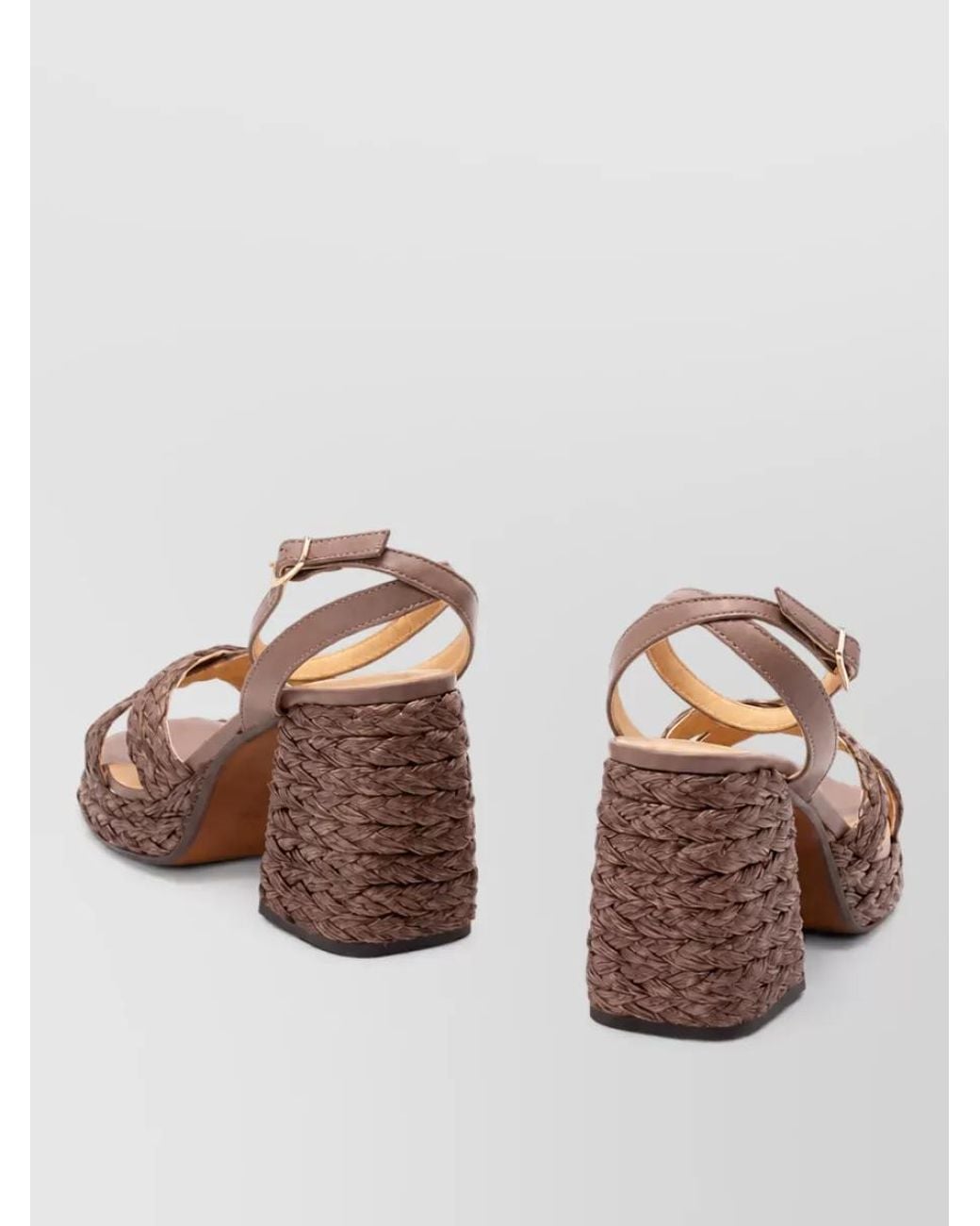 Castaner Multicolor Raffia V-Neck Sandals