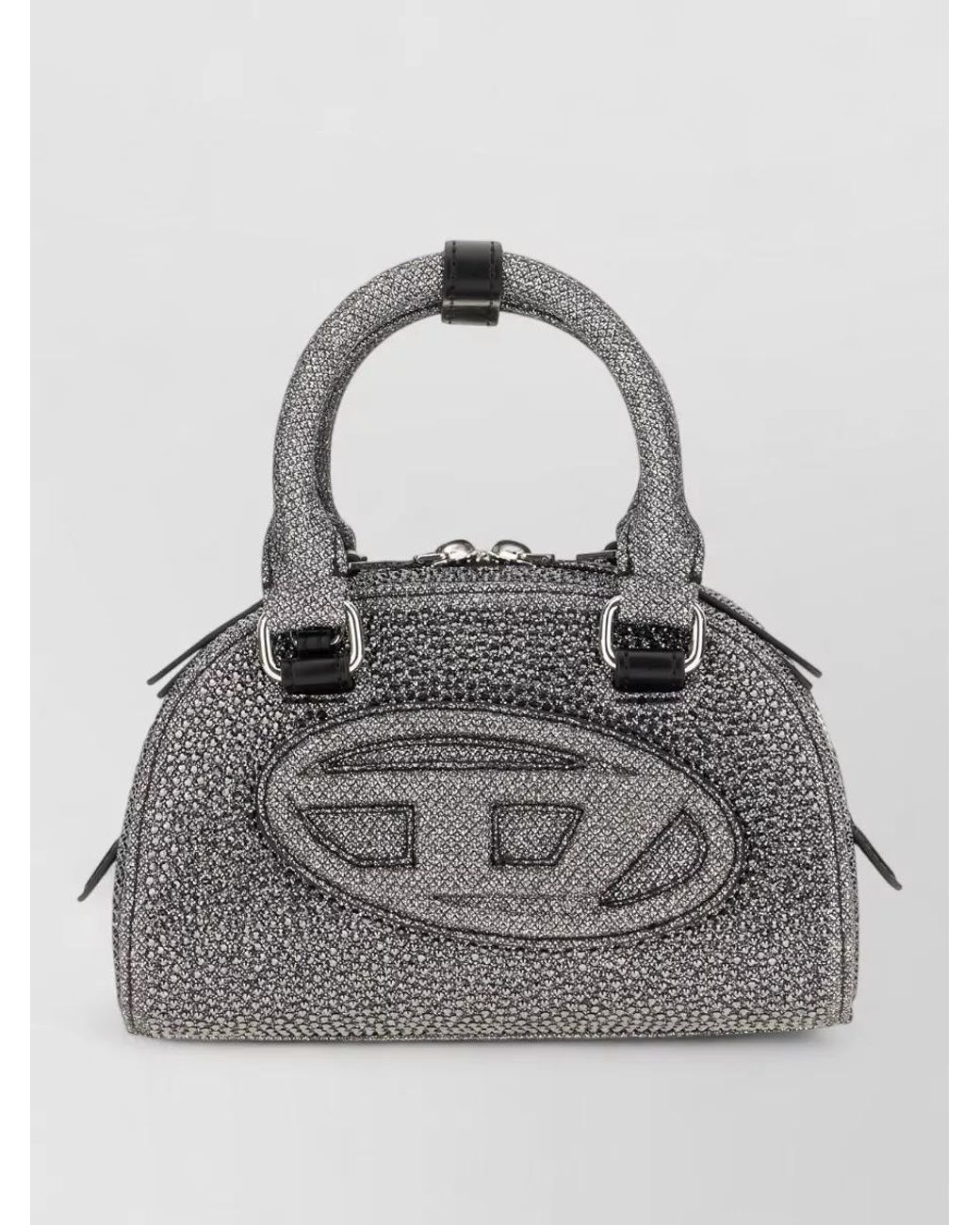 DIESEL Gray 1Dr Mini Crystal-Embellished Shoulder Bag
