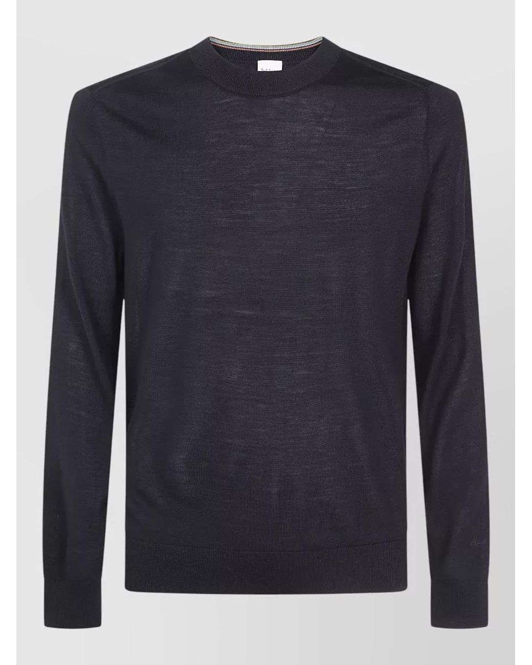 Paul Smith Blue Merino Wool Crew Neck Sweater for men