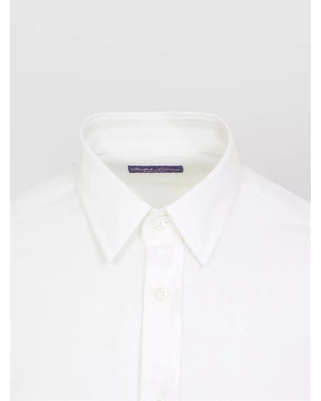 Ralph Lauren White Cotton Shirt for men