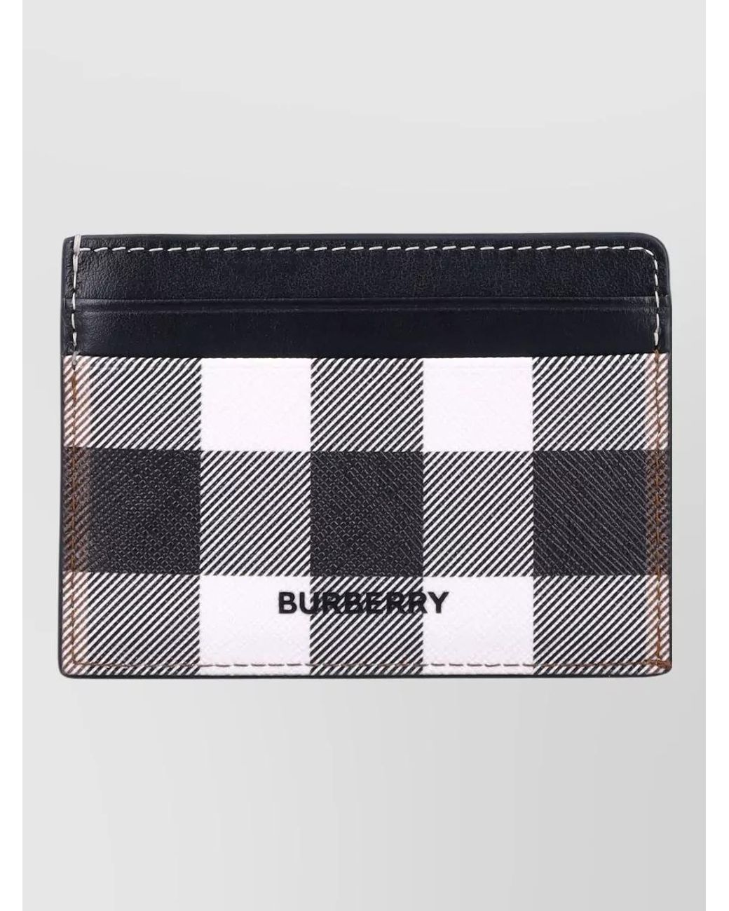 Burberry Metallic Checked Card Holder for men