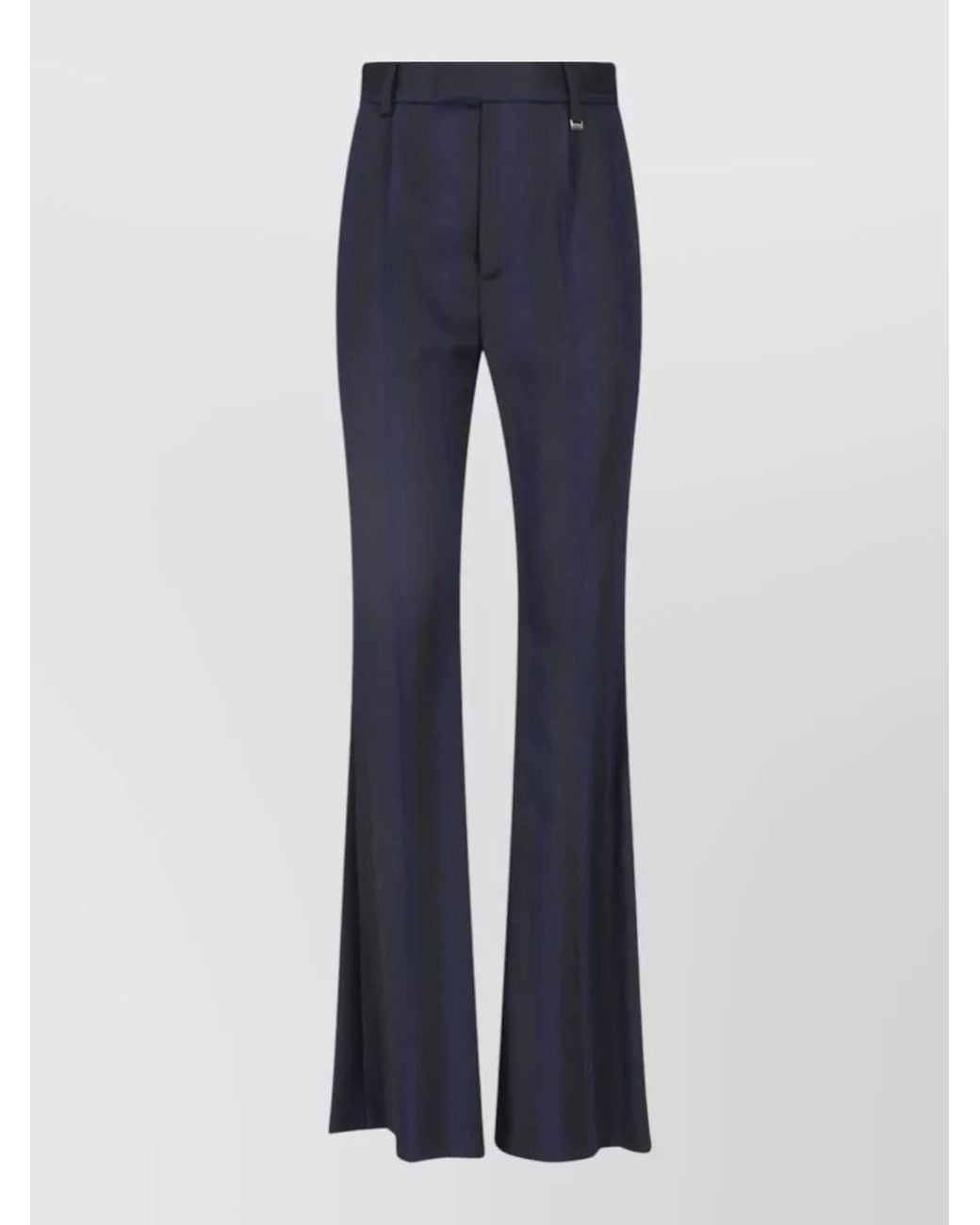 Vivienne Westwood Blue Striped Wide-Leg Virgin Wool Suit Trousers