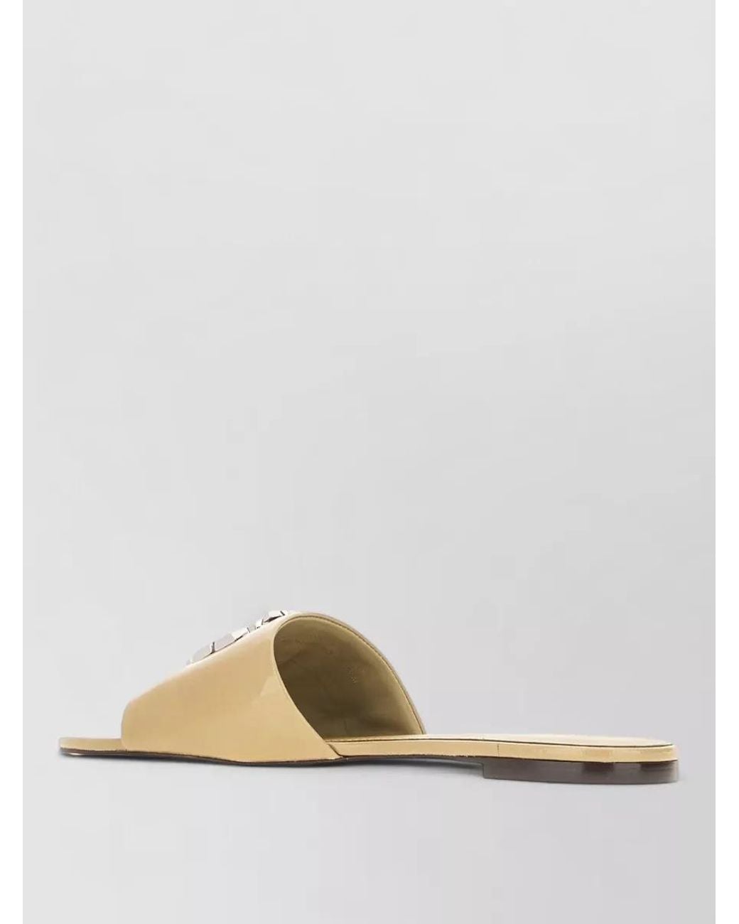Tory Burch Metallic Leather Slippers