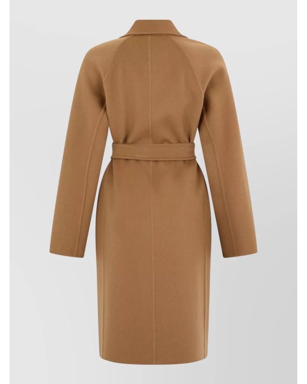 Max Mara Natural Cashmere Belted Single Breasted Coat