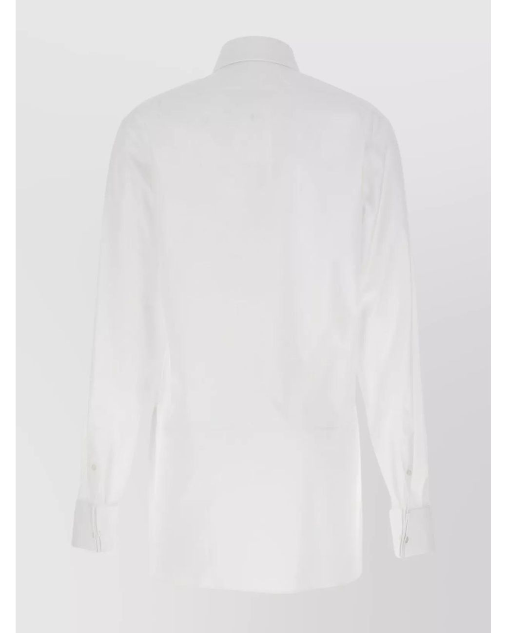 Maison Margiela White Long Cotton Shirt for men