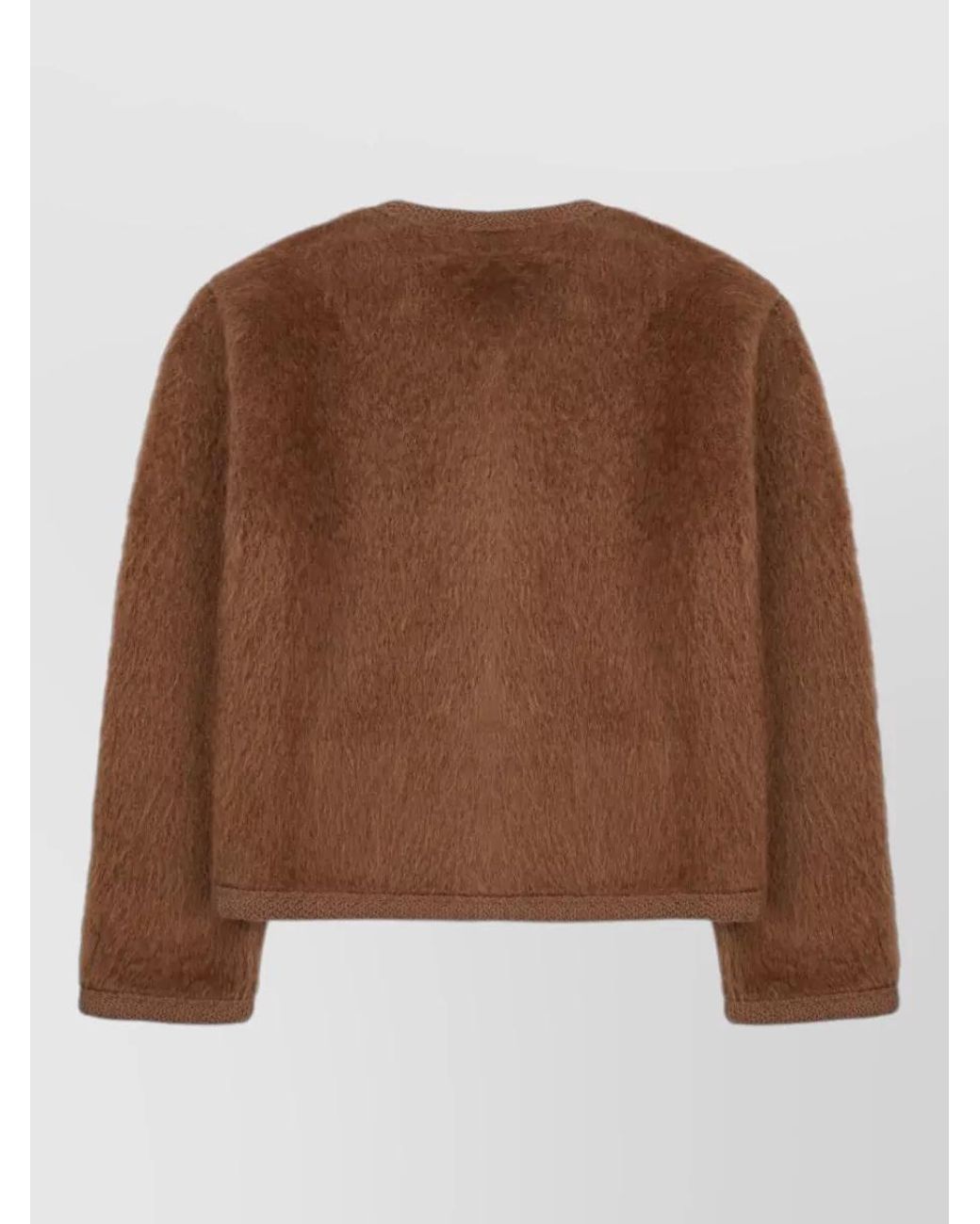 Céline Brown Mohair Jacket Cardigan