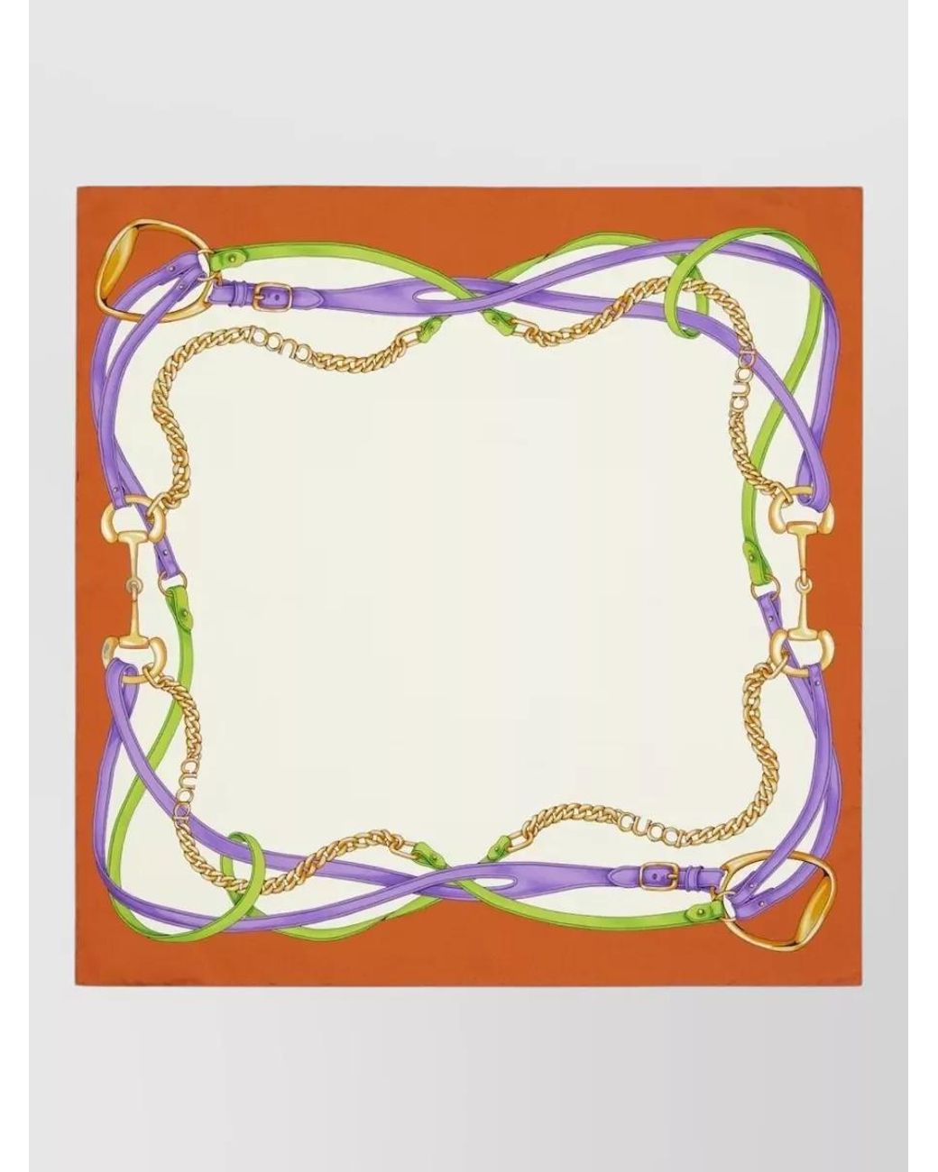 Gucci Multicolor Silk Printed Scarf
