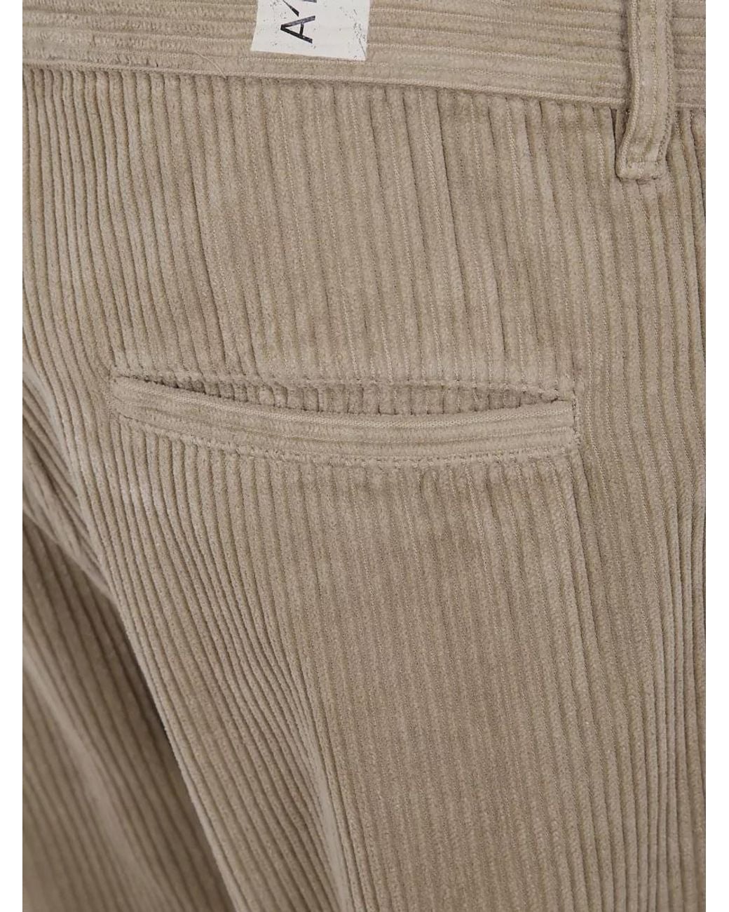 Aspesi Natural Cotton Straight-Leg Trousers for men