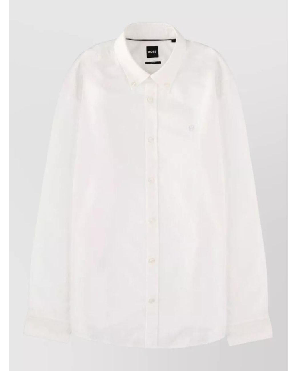 Boss White Silk Shirt for men