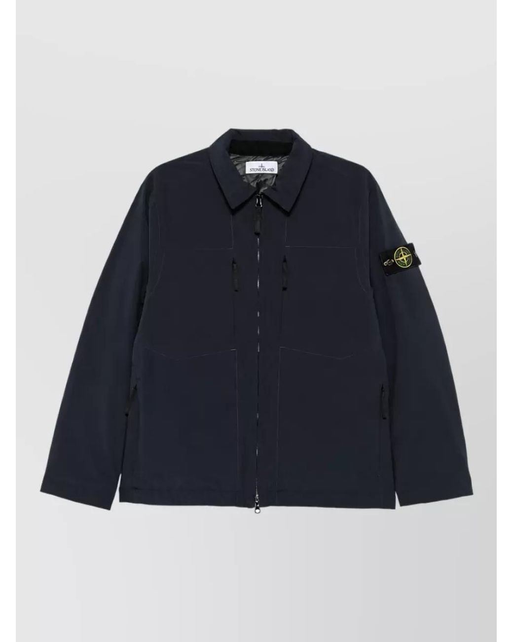 Stone Island Blue Padded Short Jacket for men